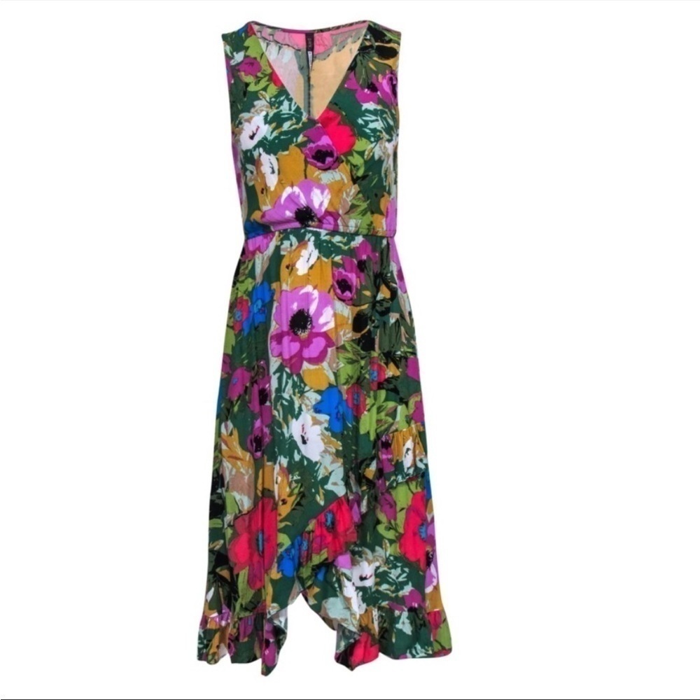 Plenty by Tracy Reese Floral Wrap Dress Size XS - Picture 2 of 6